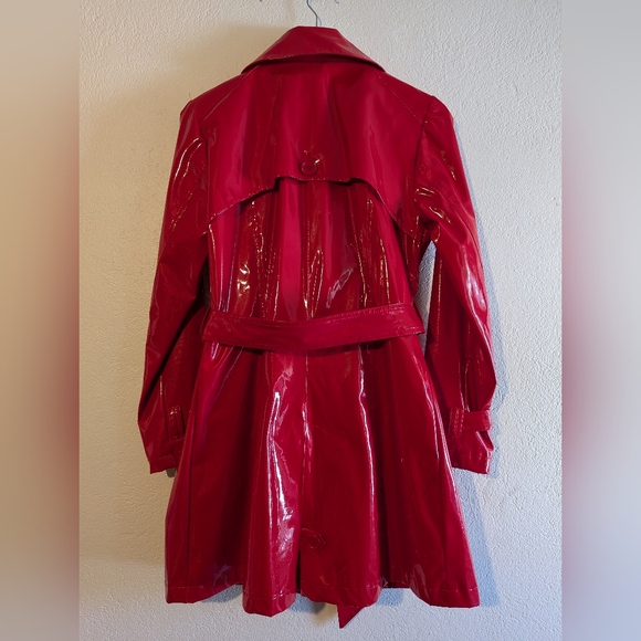 Vintage Red Trench Coat - Picture 14 of 16
